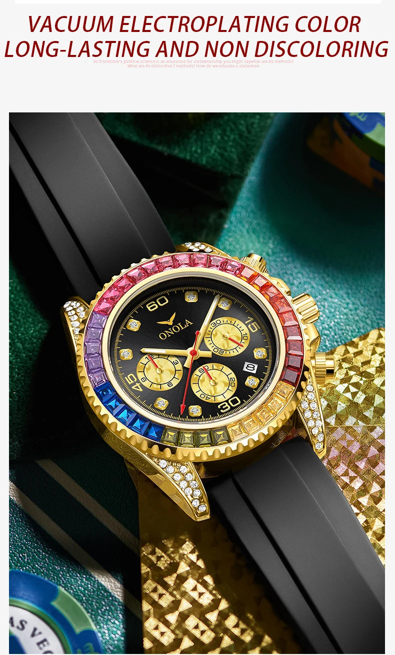 The Prism - Colored Diamond Quartz Watch