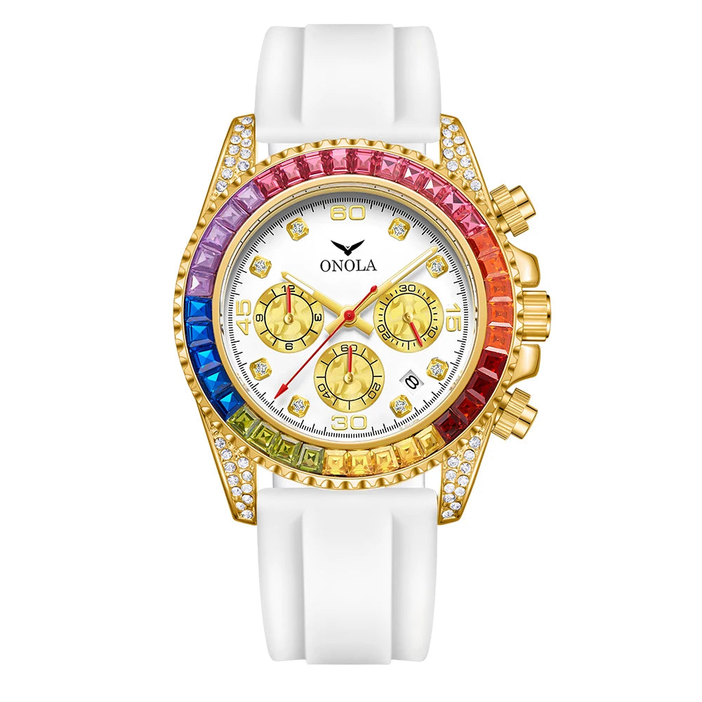 The Prism - Colored Diamond Quartz Watch
