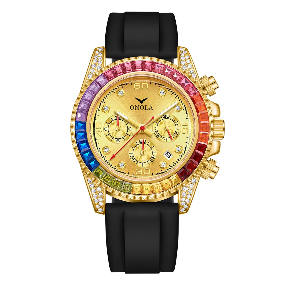 The Prism - Colored Diamond Quartz Watch