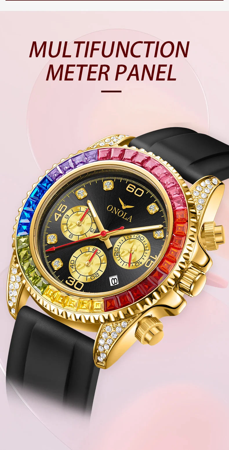 The Prism - Colored Diamond Quartz Watch