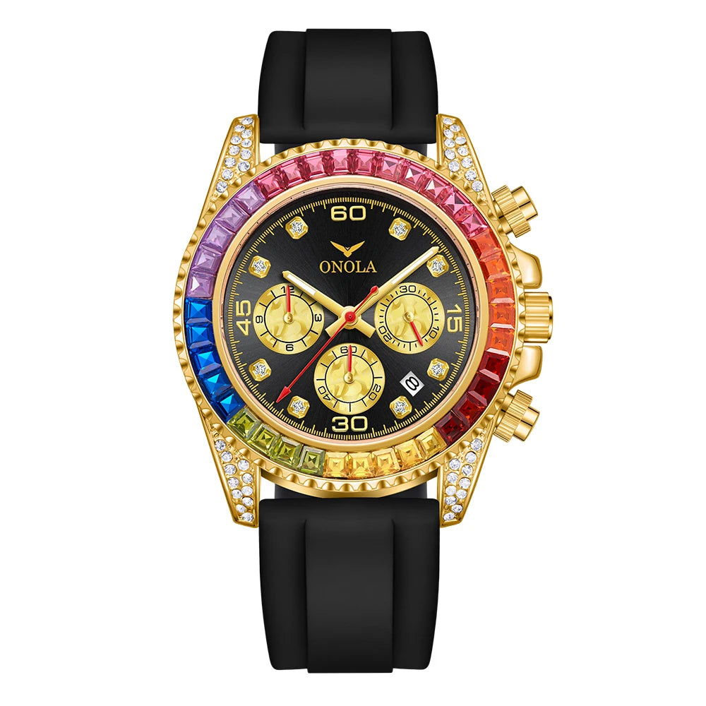 The Prism - Colored Diamond Quartz Watch