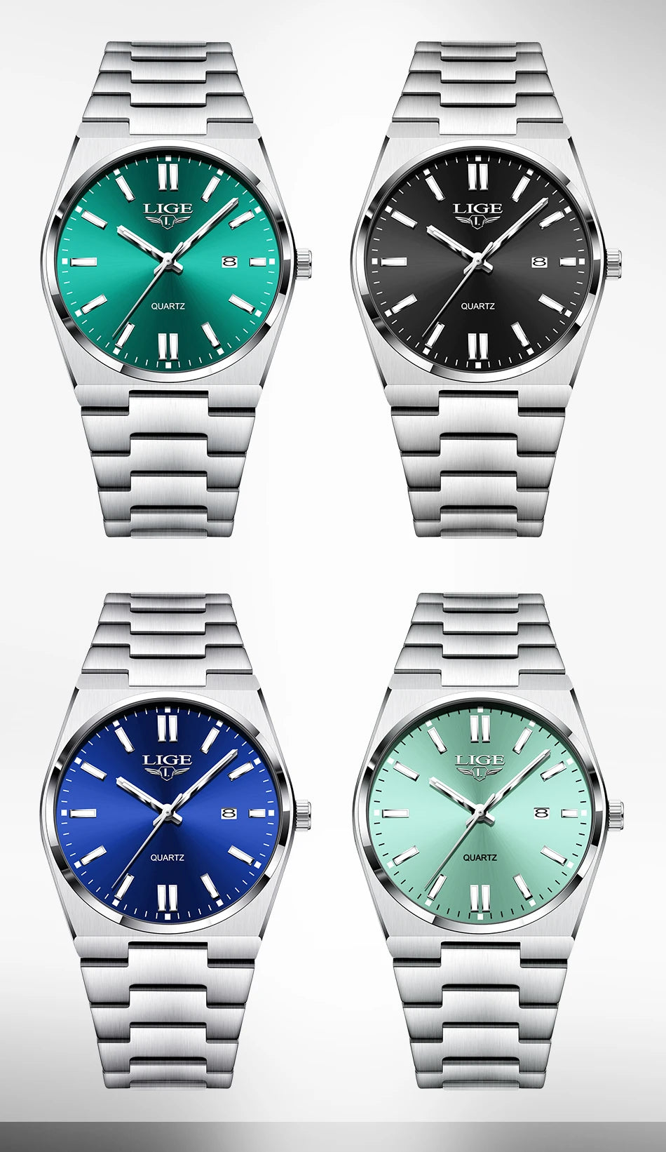 The Sterling - Minimalist Stainless Steel Quartz Watch