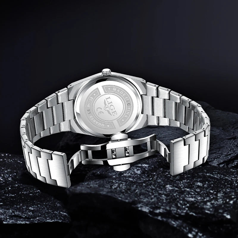 The Executive Steel - Minimalist Stainless Watch