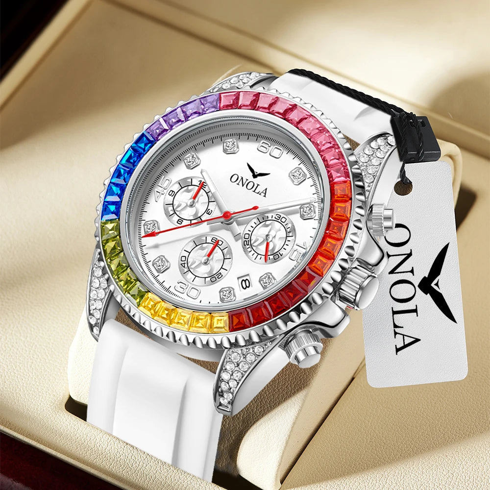 The Prism - Colored Diamond Quartz Watch