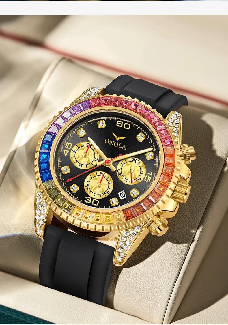 The Prism - Colored Diamond Quartz Watch