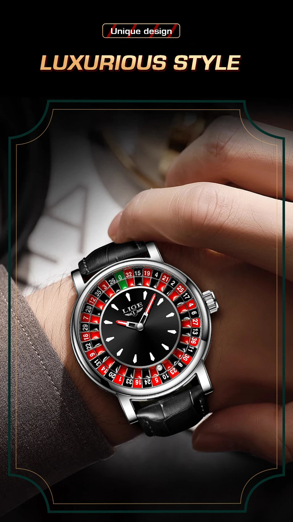 The Monte Carlo - Roulette Dial Watch