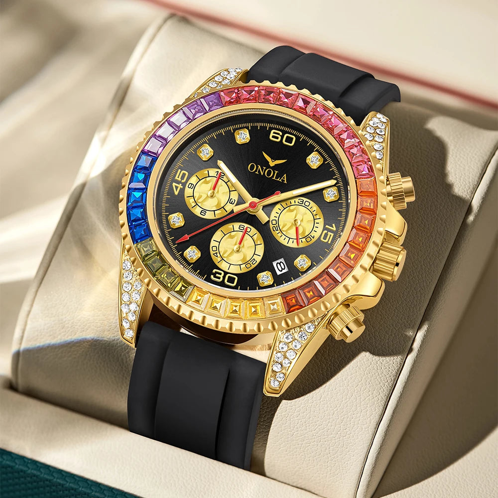 The Prism - Colored Diamond Quartz Watch