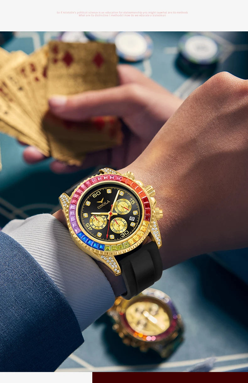 The Prism - Colored Diamond Quartz Watch