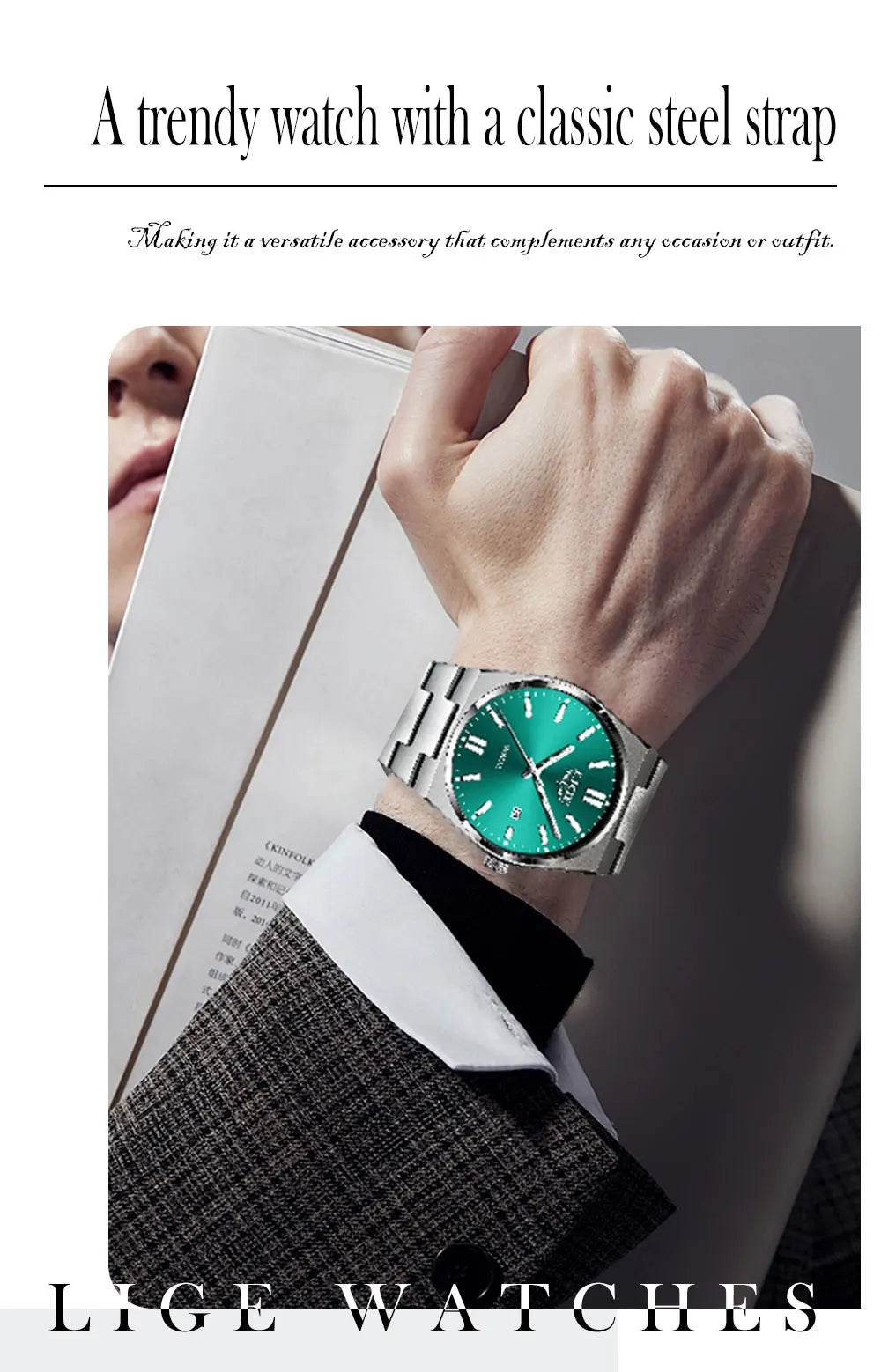 The Executive Steel - Minimalist Stainless Watch