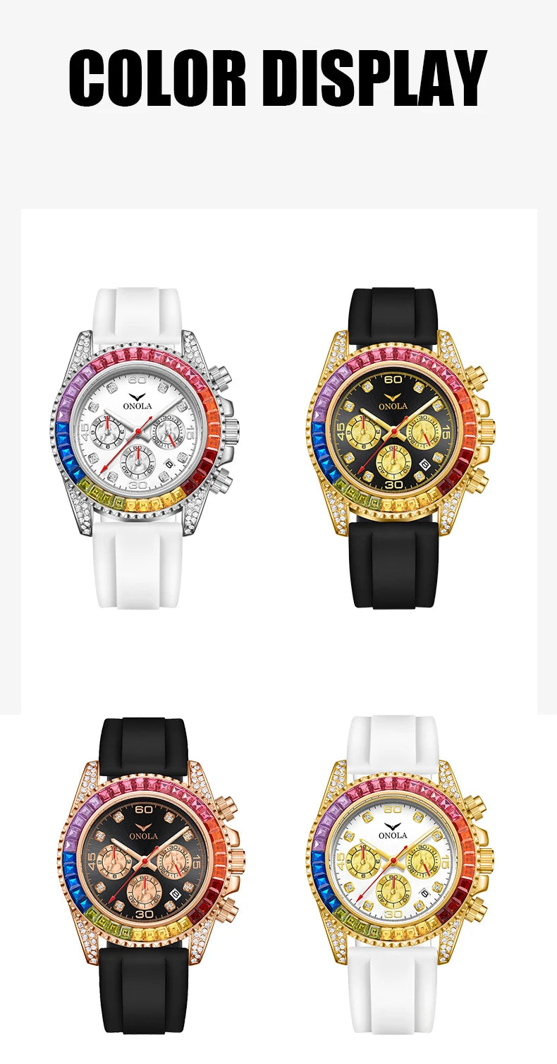 The Prism - Colored Diamond Quartz Watch