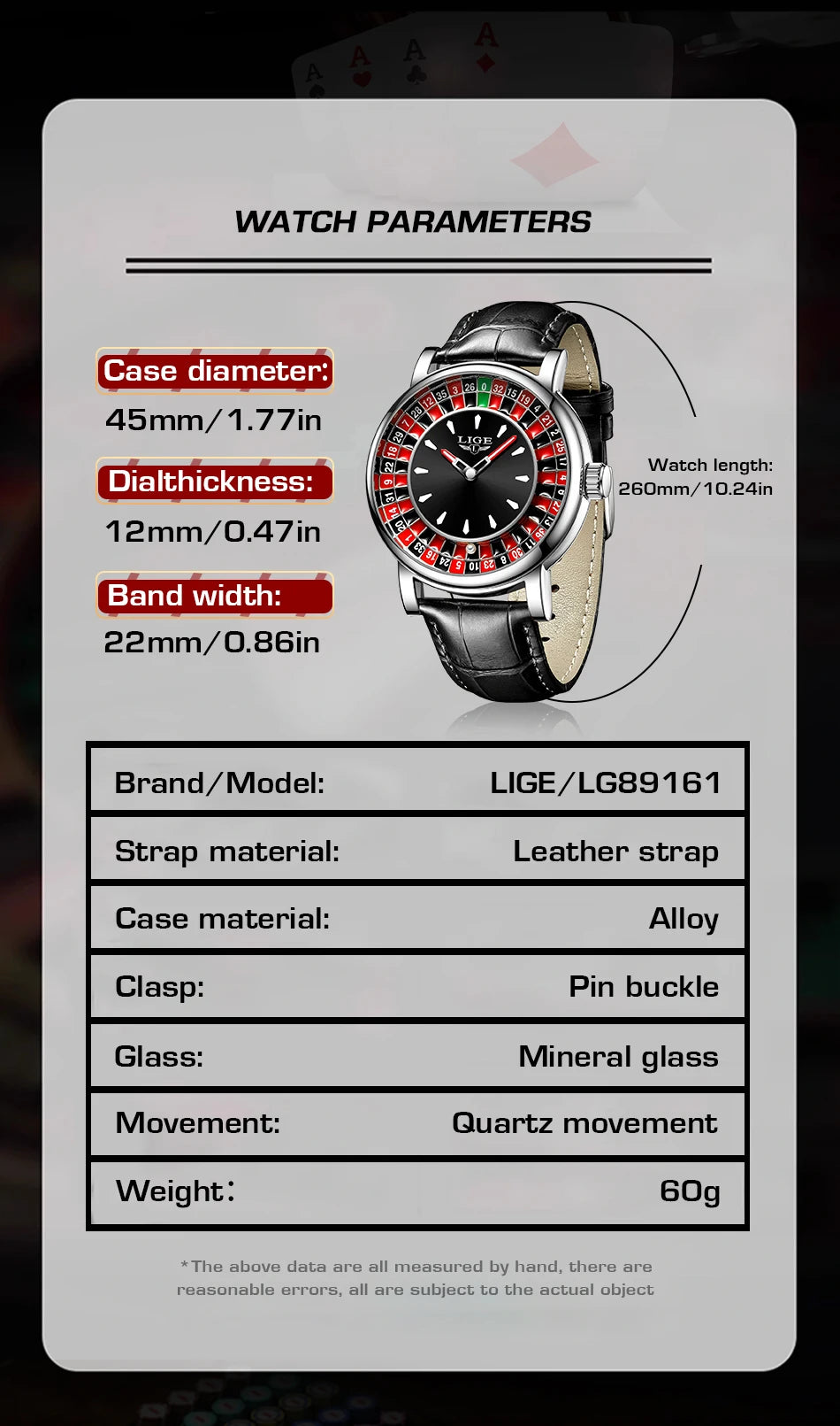 The Monte Carlo - Roulette Dial Watch