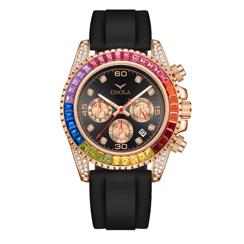 The Prism - Colored Diamond Quartz Watch
