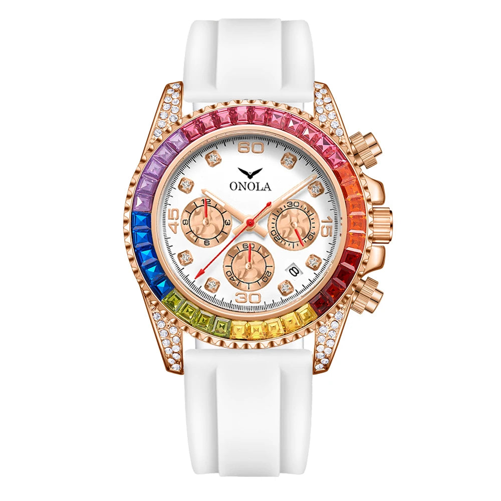 The Prism - Colored Diamond Quartz Watch