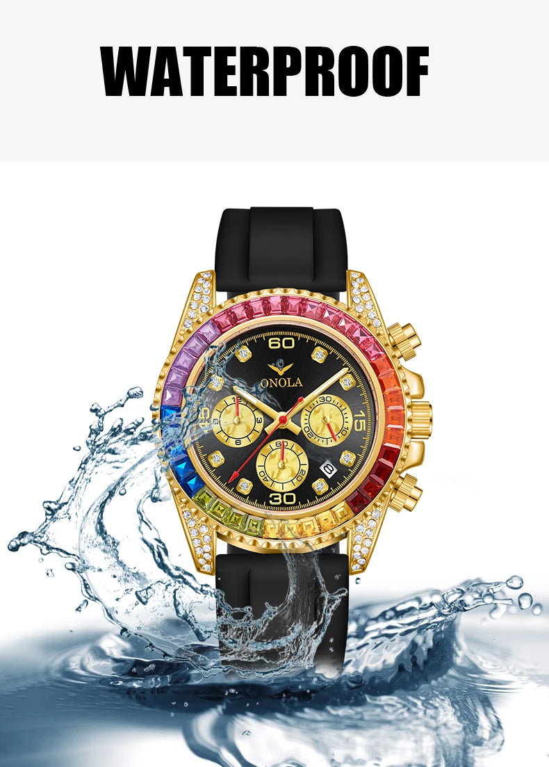 The Prism - Colored Diamond Quartz Watch