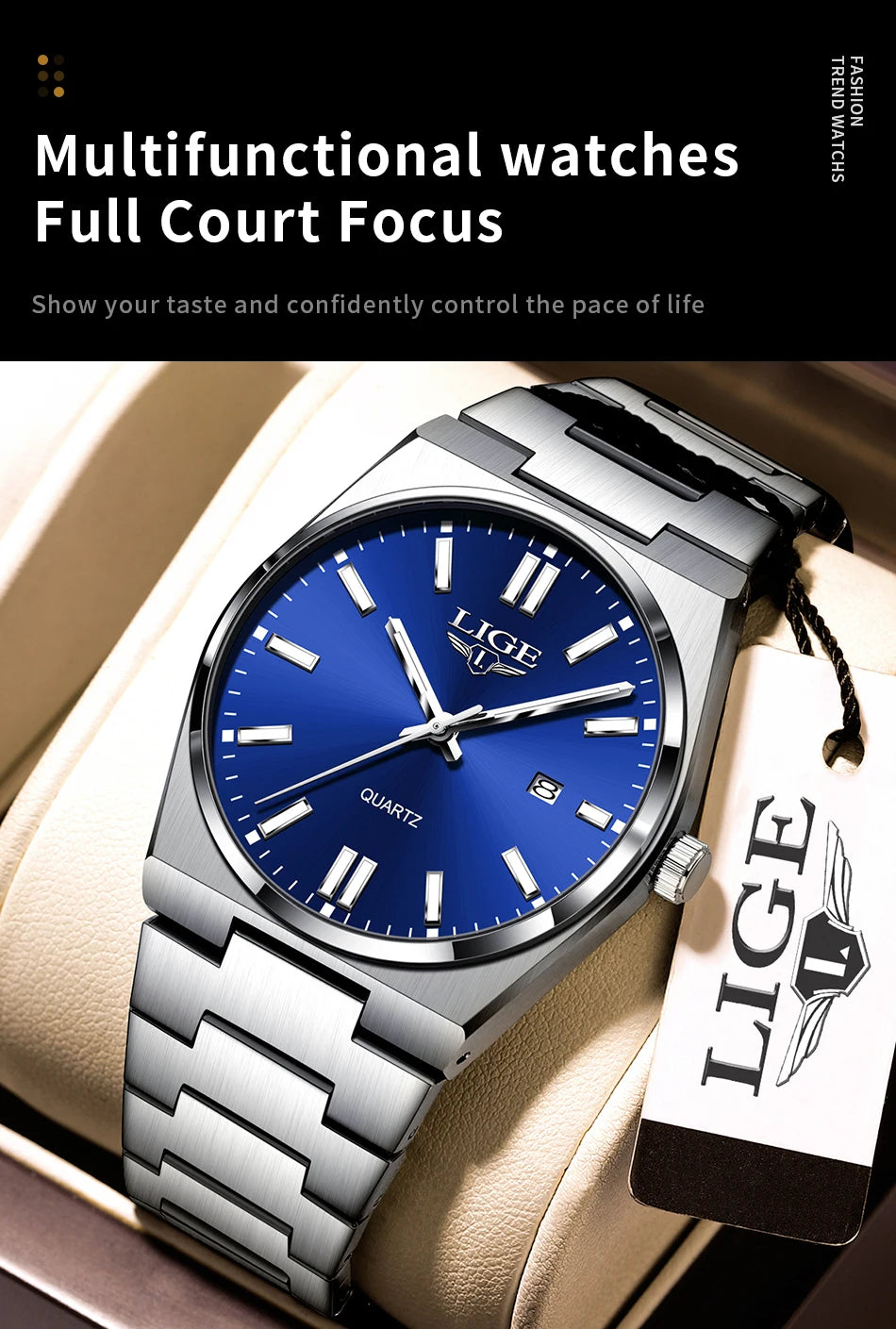 The Sterling - Minimalist Stainless Steel Quartz Watch
