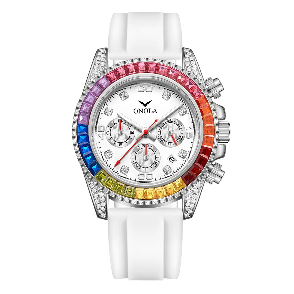 The Prism - Colored Diamond Quartz Watch