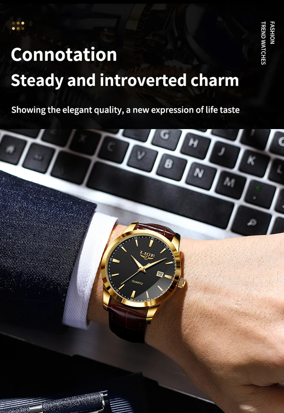The Commander - Classic Calendar Watch
