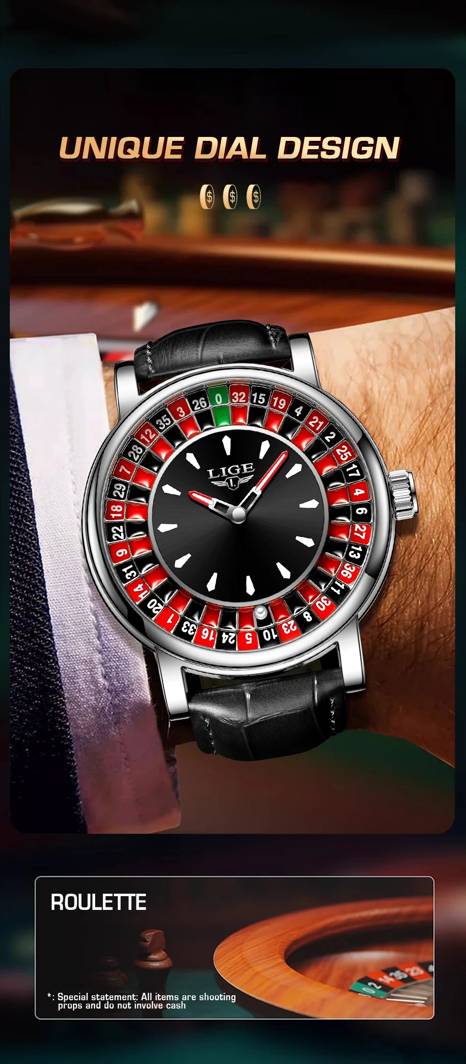 The Monte Carlo - Roulette Dial Watch