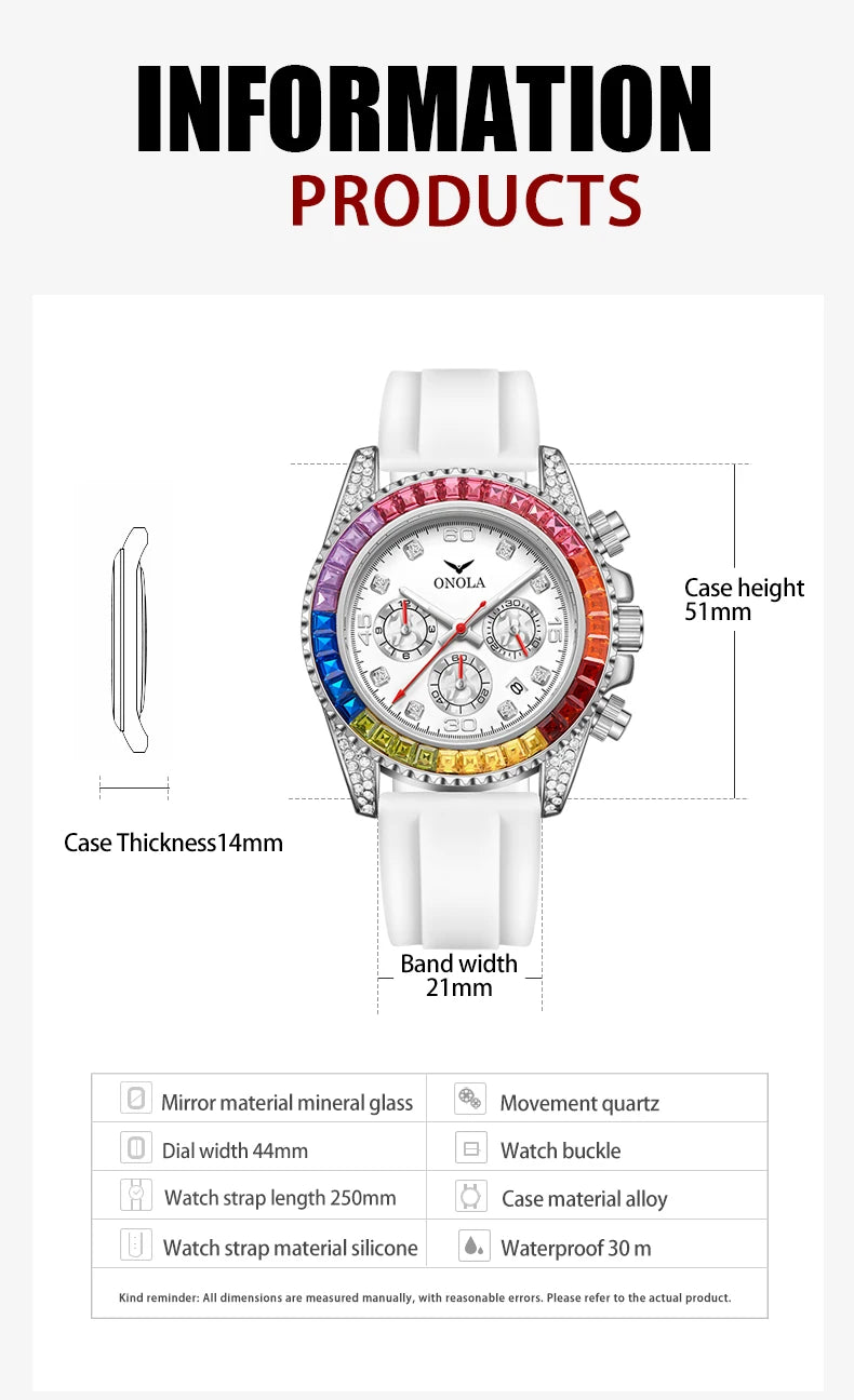 The Prism - Colored Diamond Quartz Watch