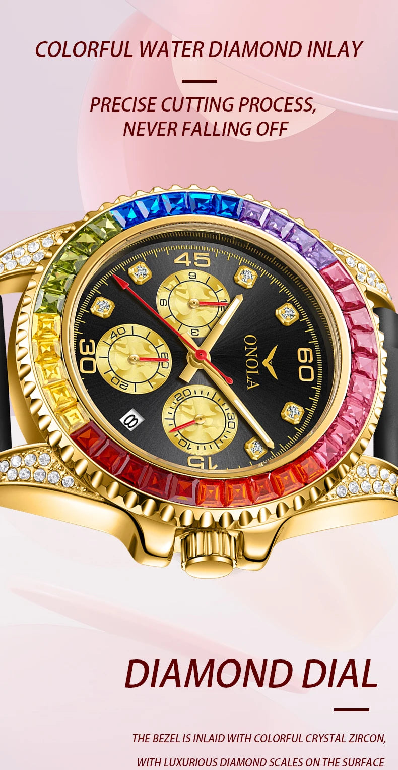 The Prism - Colored Diamond Quartz Watch