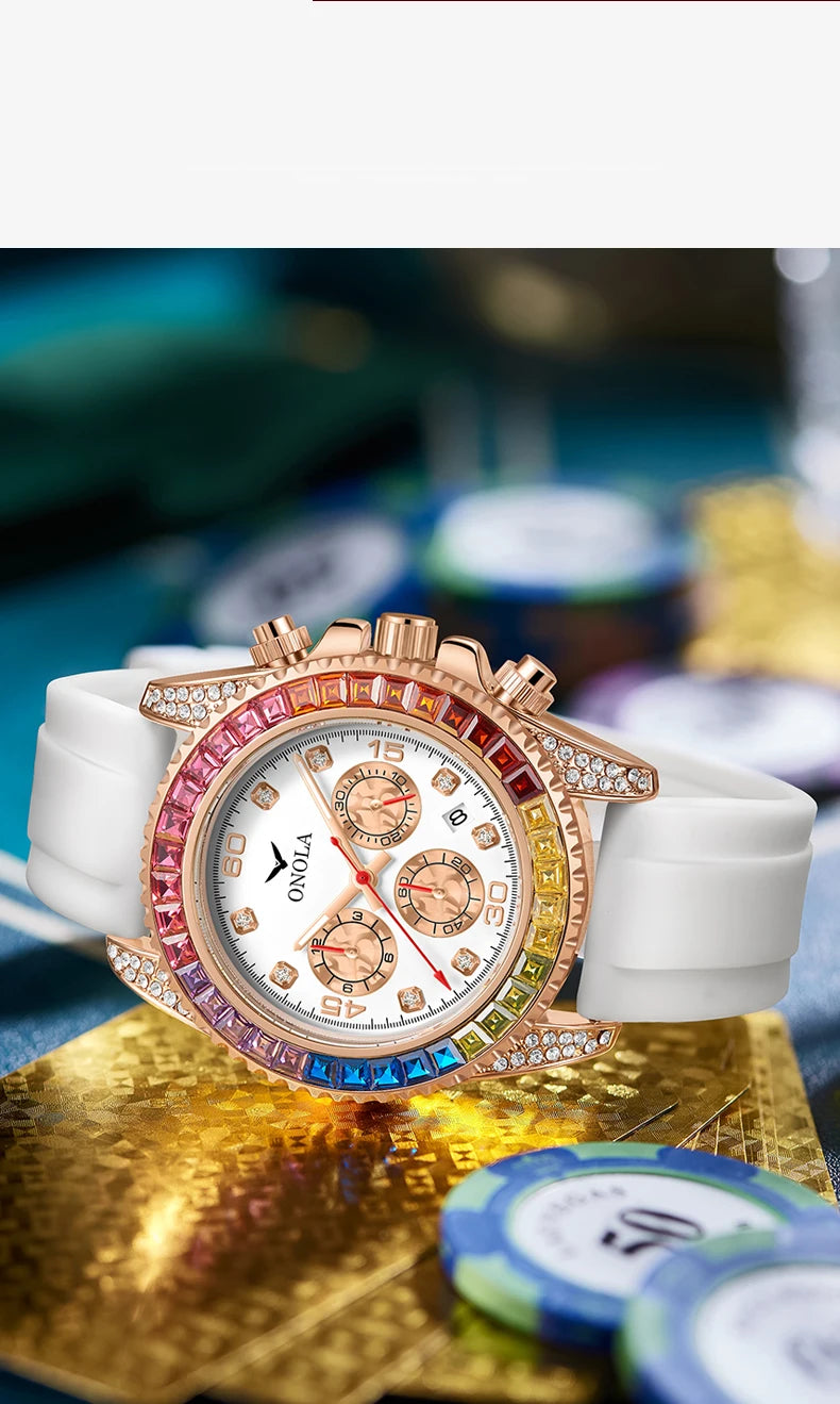 The Prism - Colored Diamond Quartz Watch