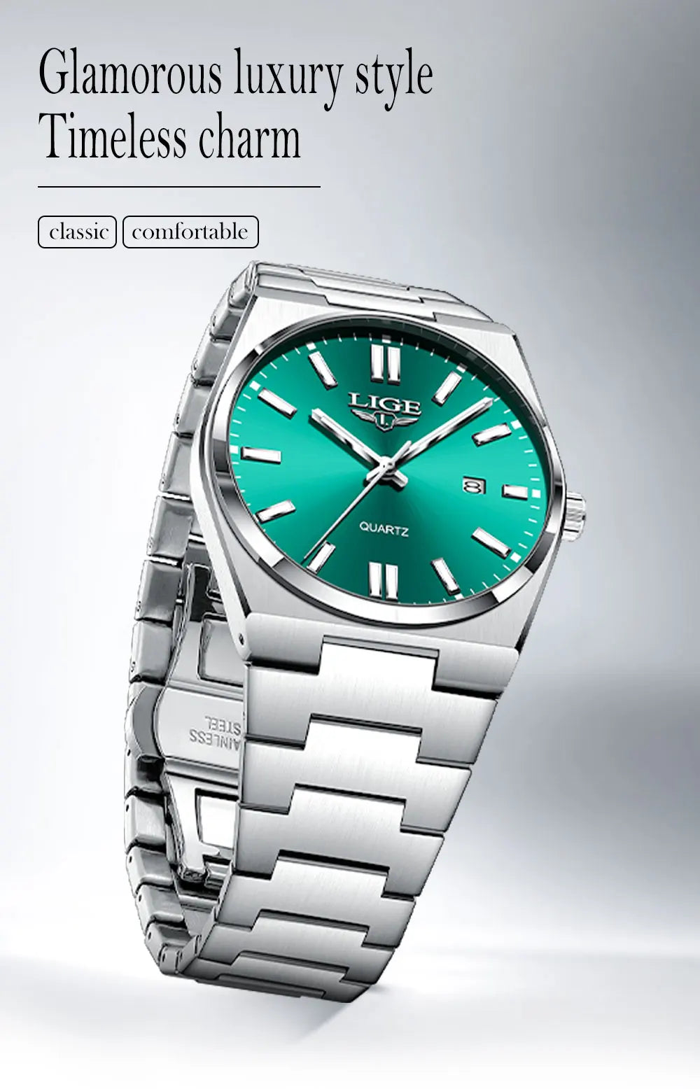 The Executive Steel - Minimalist Stainless Watch