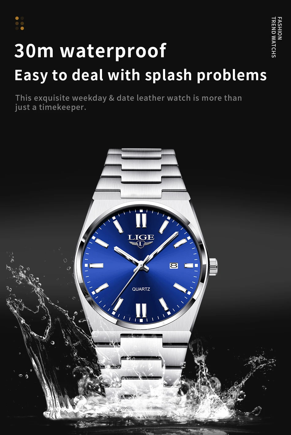The Sterling - Minimalist Stainless Steel Quartz Watch