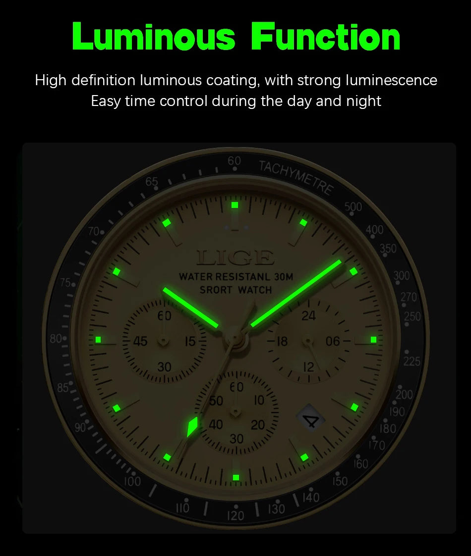 The Horizon - Luminous Quartz Chronograph