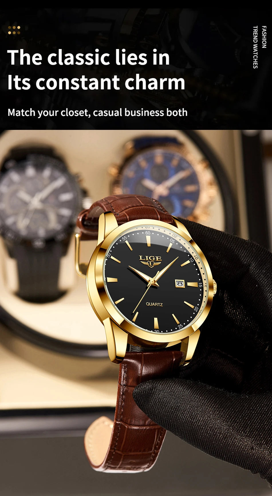 The Commander - Classic Calendar Watch