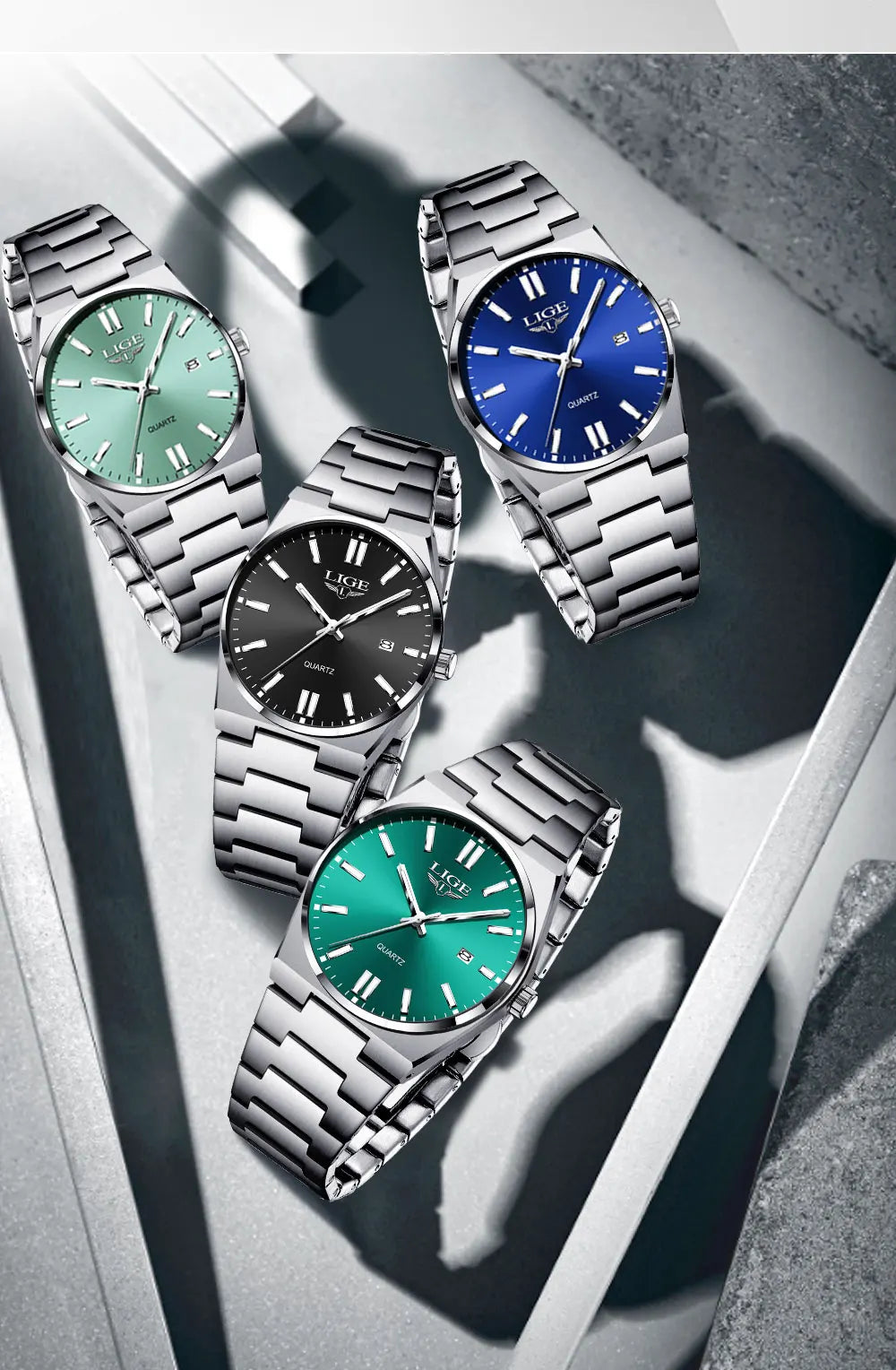 The Executive Steel - Minimalist Stainless Watch