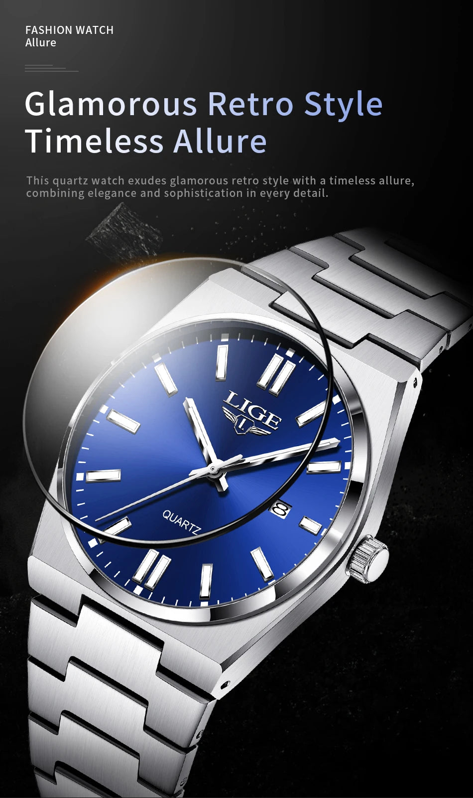The Sterling - Minimalist Stainless Steel Quartz Watch