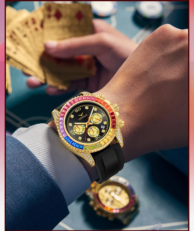 The Prism - Colored Diamond Quartz Watch