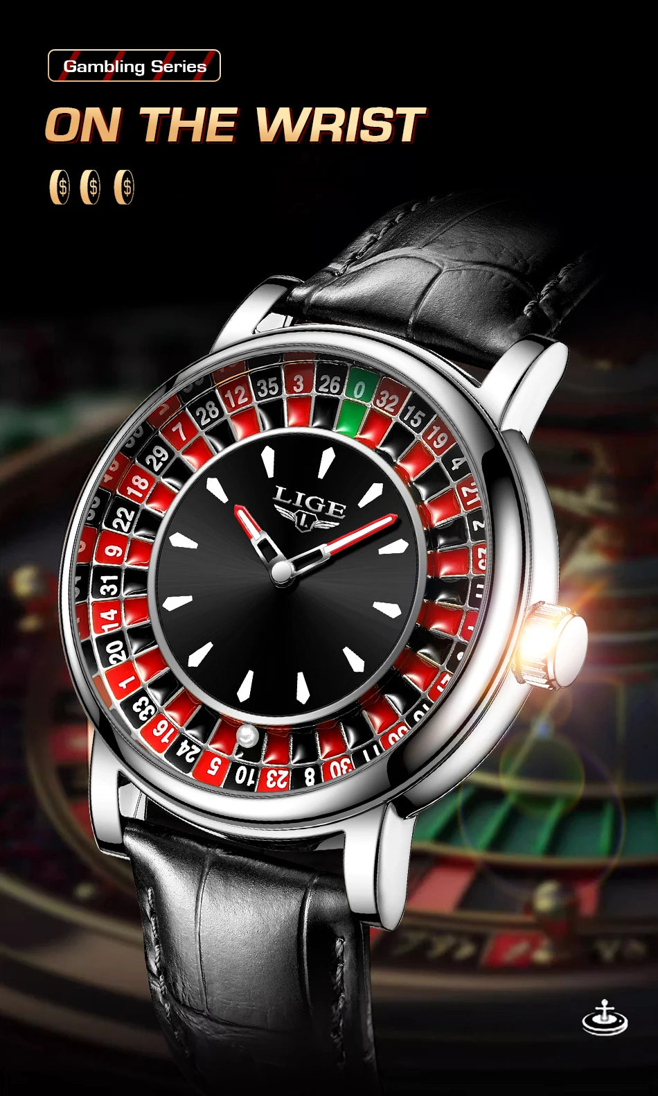 The Monte Carlo - Roulette Dial Watch