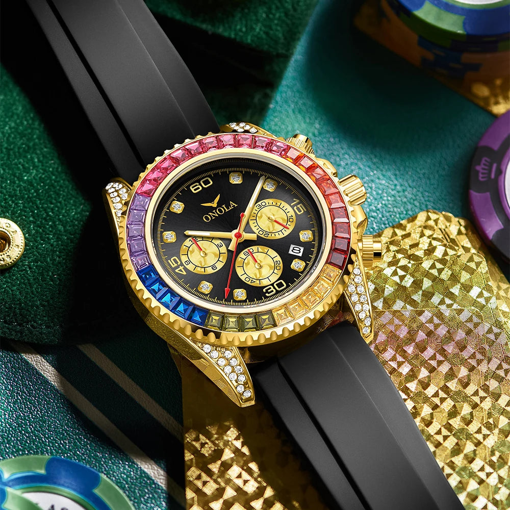 The Prism - Colored Diamond Quartz Watch
