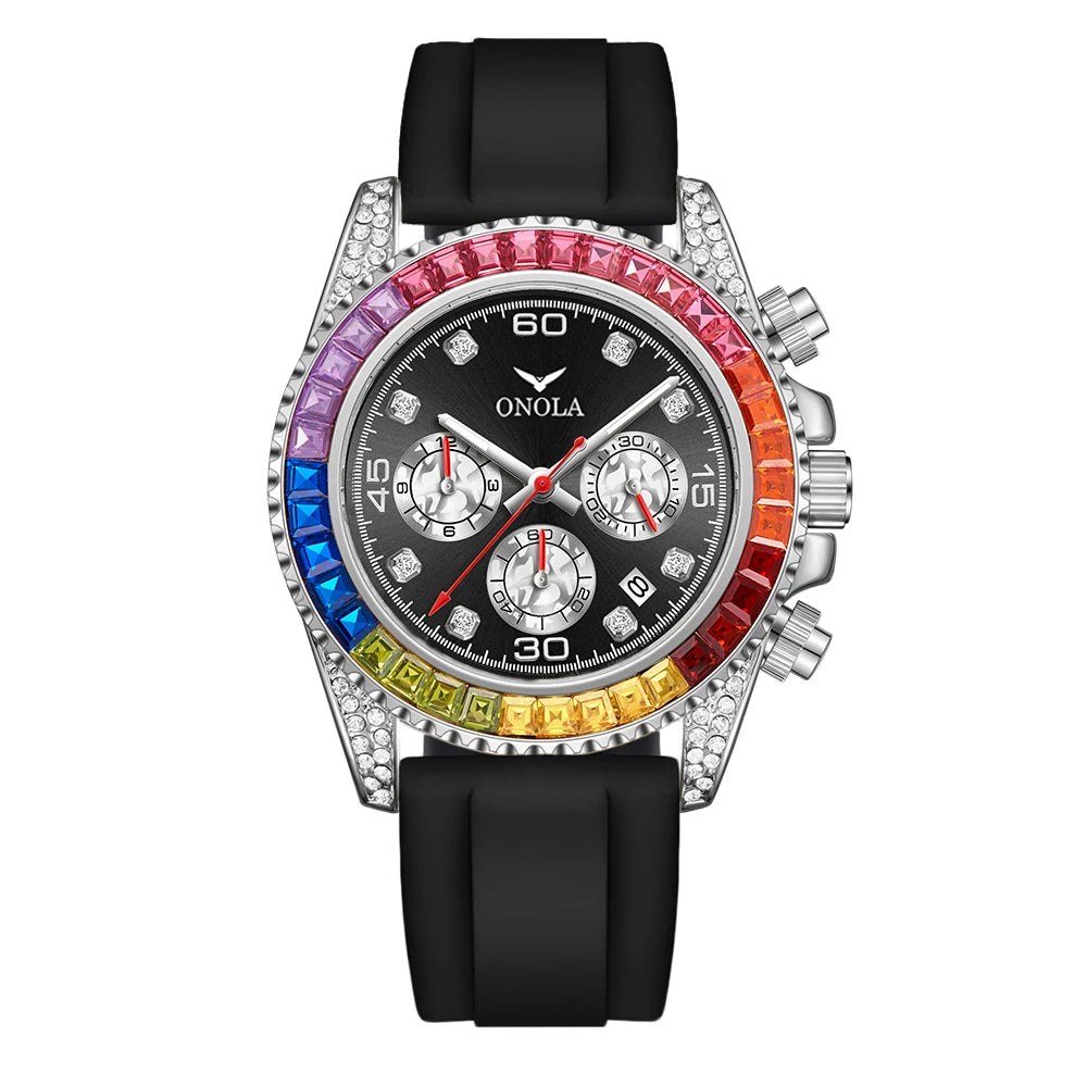 The Prism - Colored Diamond Quartz Watch