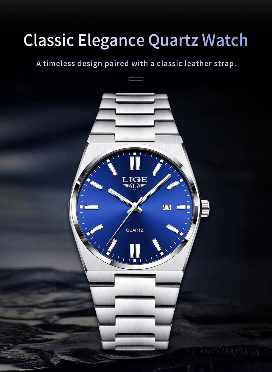 The Sterling - Minimalist Stainless Steel Quartz Watch