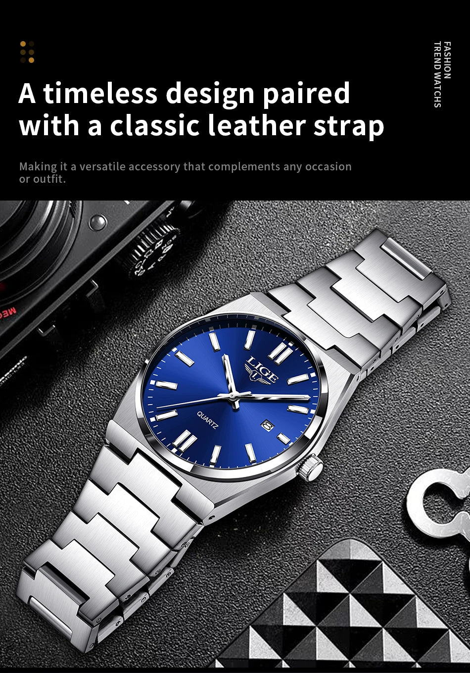The Sterling - Minimalist Stainless Steel Quartz Watch