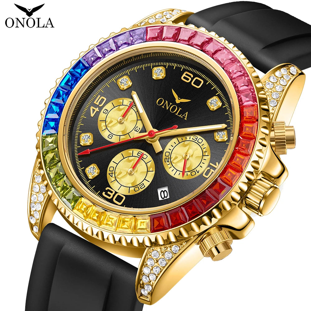 The Prism - Colored Diamond Quartz Watch
